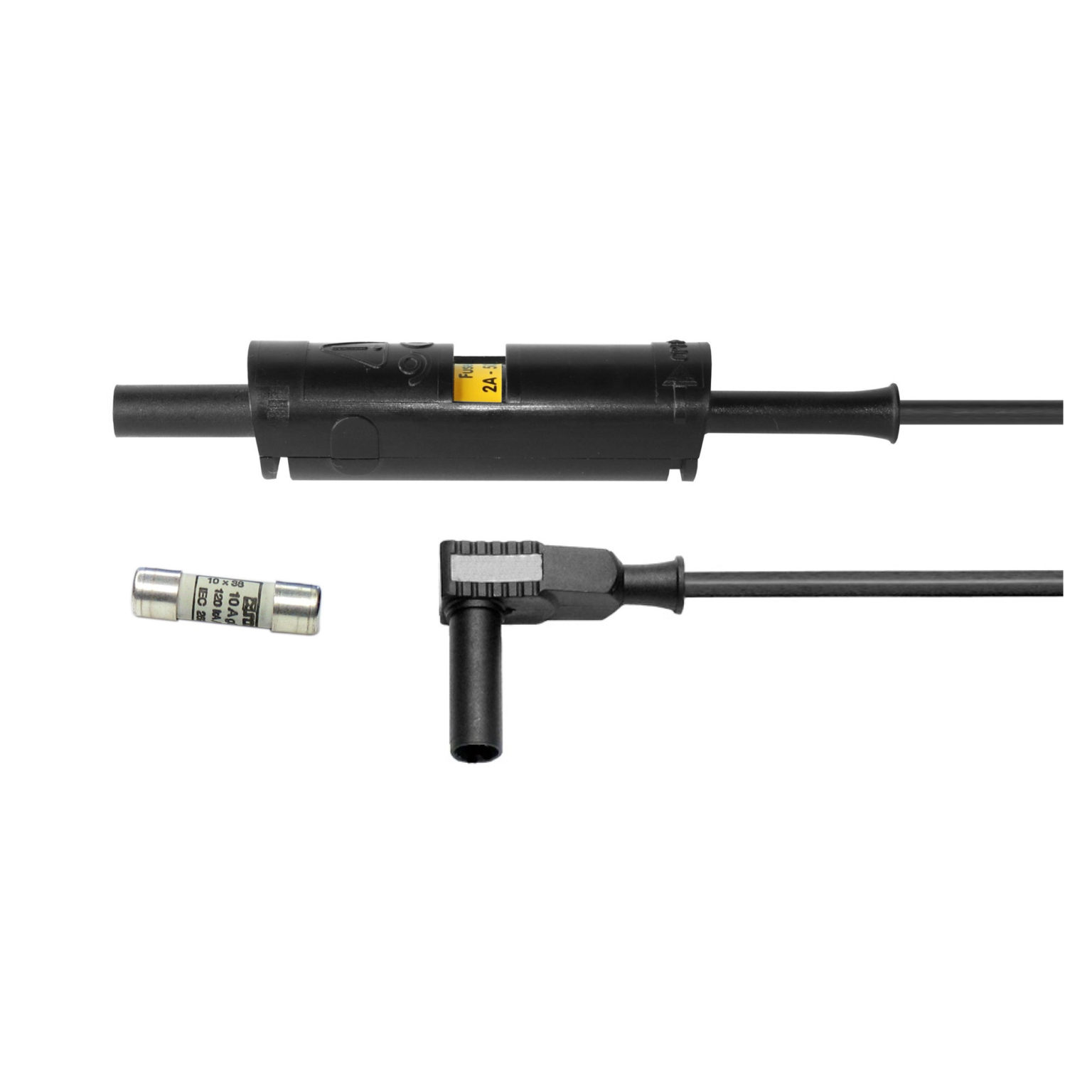 Ø4mm banana plugs, straight Fused / rightangle ELECTRO PJP